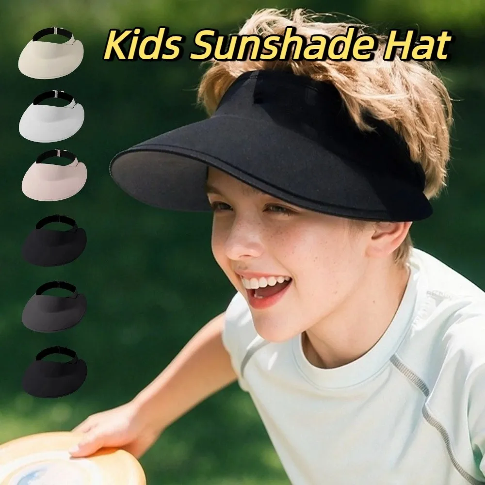 

Comfortable Breathable Sunshade Hat Quick-dry Solid Color Summer Sunhat Soft Lightweight Foldable Empty Top Cap Boys