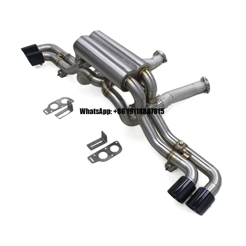

Boska Ss304 Full Exhaust Catback Exhaust Downpipe With Valve Car Exhaust Muffler for Ferrari F430 4.3L 2005-2009