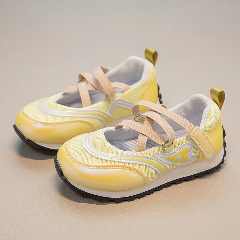 Breathable Summer Mesh Shoes for Kids Non-slip Sole Cross Strap Design Lightweight Walking Sneakers 4-12 Years