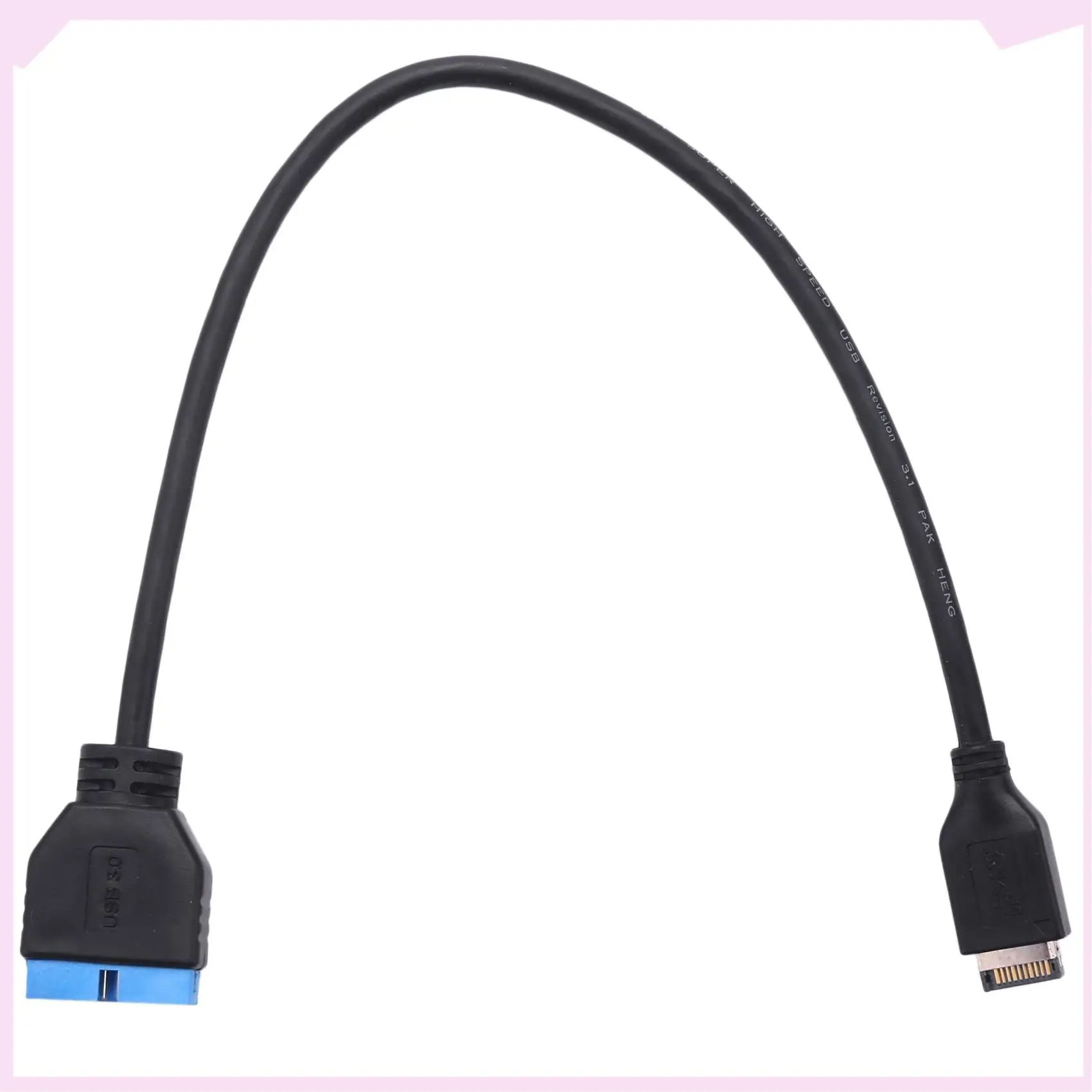 B24B 2X USB 3,1 cabezal de Panel frontal a USB 3,0 Cable de extensión de cabezal de 20 pines para placa base ASUS 20Cm