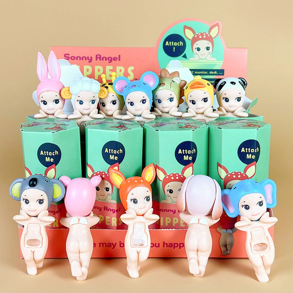 New Cute Party Angel Cheek Support Blind Box Car Decoration Mobile Phone Decoration Cupid Figurine Anime Figurine