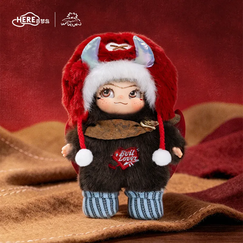 

Плюшевая подвесная фигурка HERE WAKUKU Heartthrob Demon Series, оригинальная игрушка, кавайная аниме-фигурка, кукла, украшение, подарок на день рождения