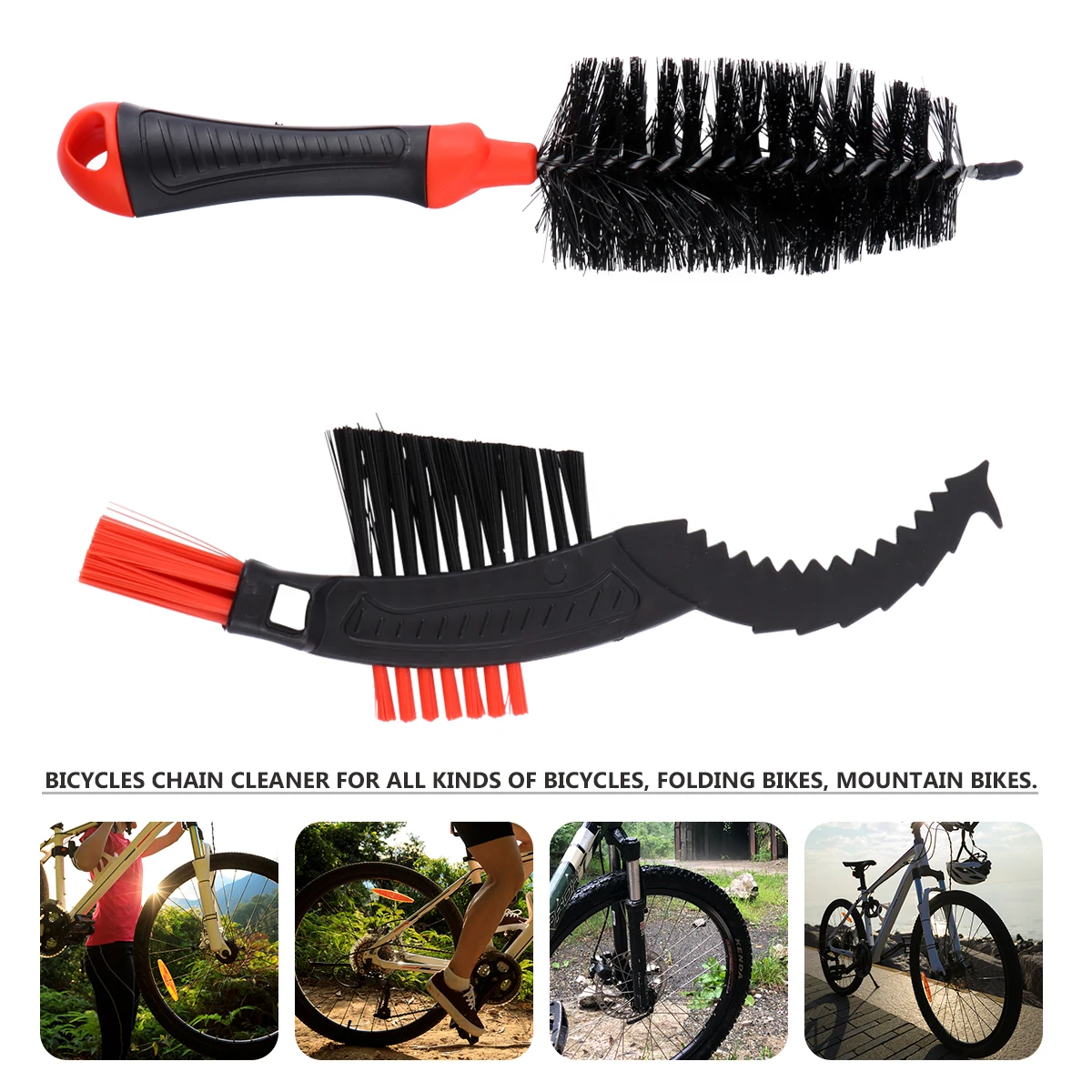 

2 Pcs Tire Brush Set Chain Cleaning Kit Bike Accessories Nylon Durable Reliable Advanced Technology Excellent Chain
