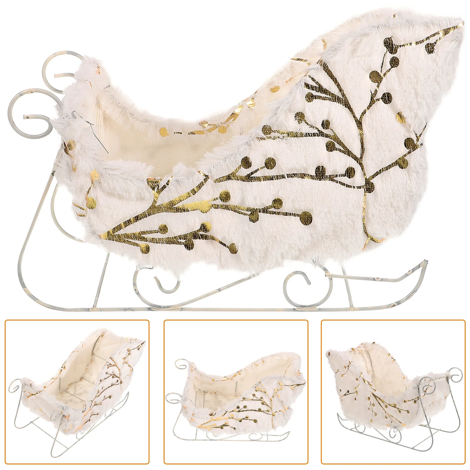 

Christmas Decorations Decorative Sleds for Festive Sleigh Ornament Desktop Adornment White