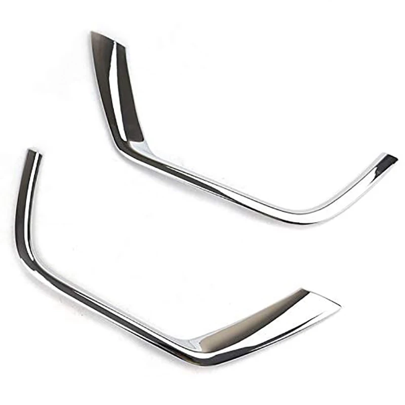

for Jeep Compass 2017-2020 Car Front Fog Lamp Cover Trim silver Decoration Frame Strip Accessories