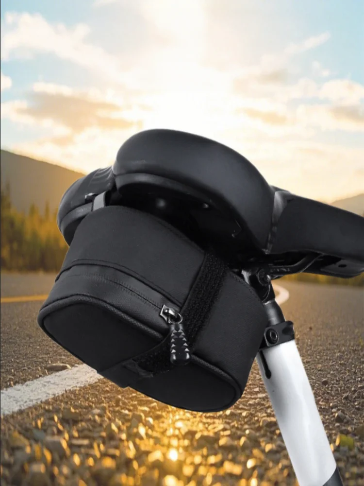 AliExpress Waterproof Bicycle Saddle Bag Portable Mini Mountain Bike Gas Cylinder Rear Bag Ultralight Road Bicycle Tail Bag Bike Accessory