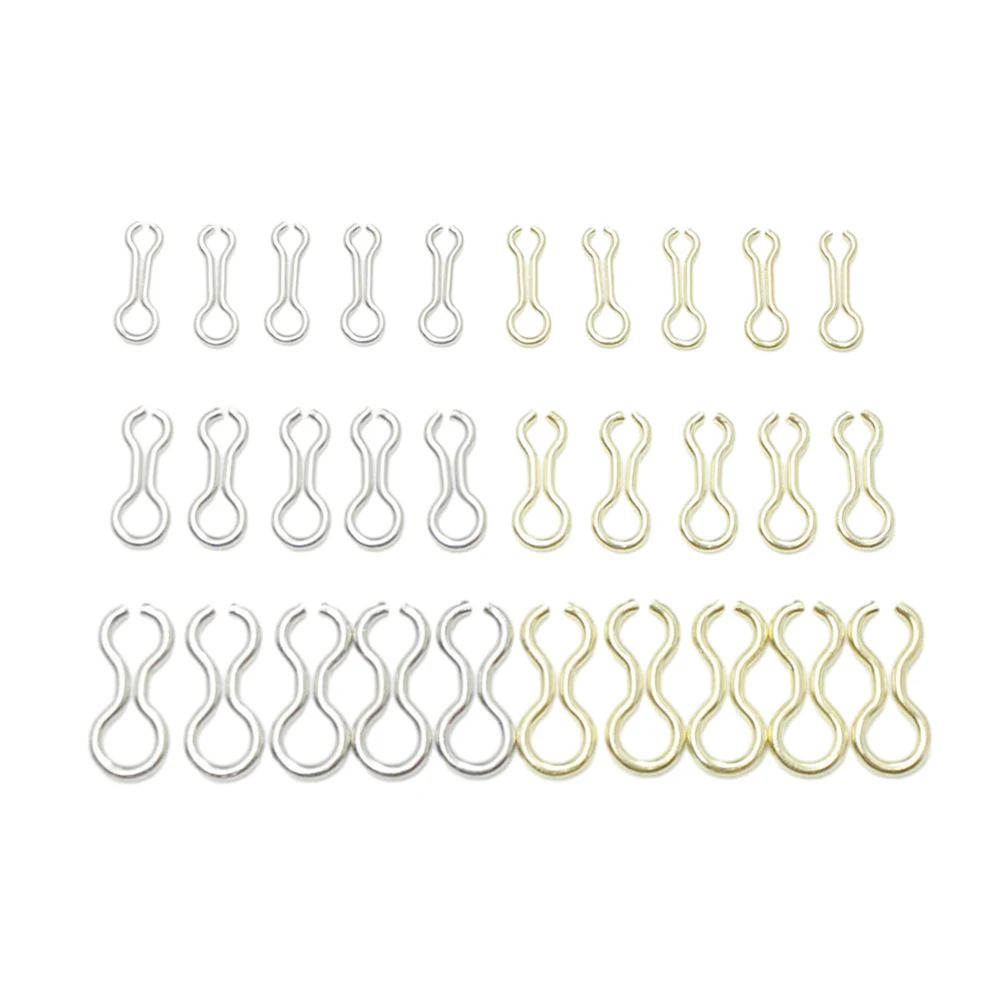 100pcs Fishing Snaps Connector For DO-IT Mould Loops Fishing Sinkers Jigs Lure Wire Eyelets Splay Rings Fishing Accessories