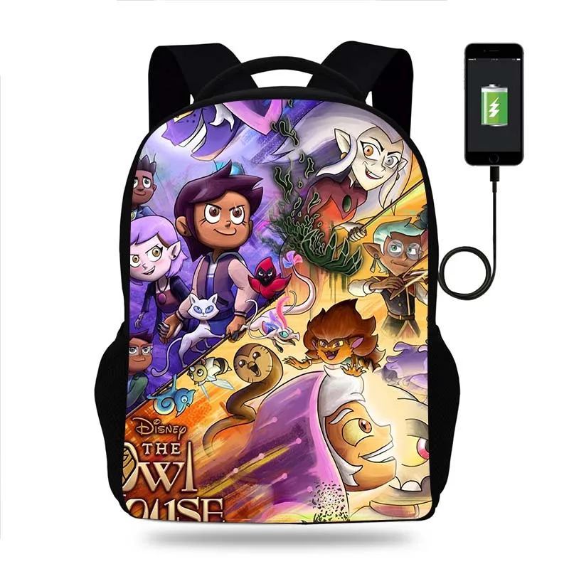 

Disney The Owl House Backpack Boys Girls School Bag Teenager Book Bags Men Women Rucksack USB Travel Knapsack Mochila