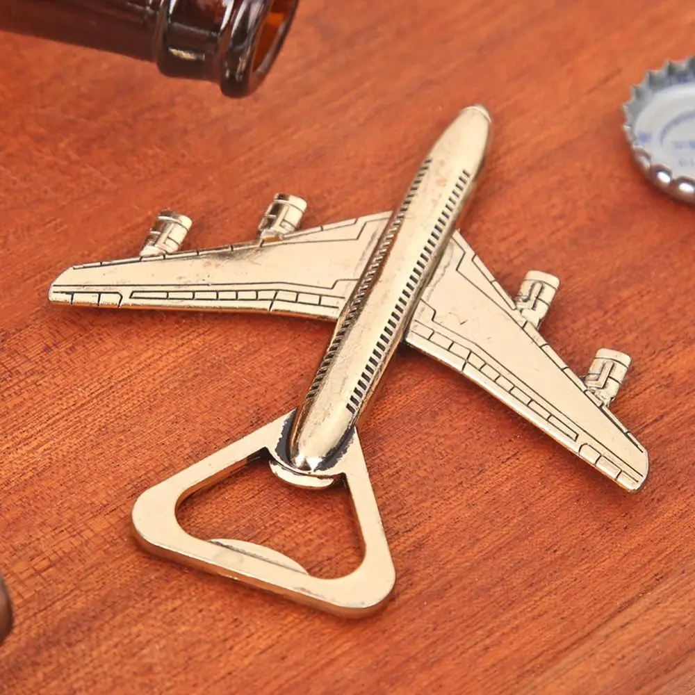 Wedding Home Effortless Creative Airplane Shaped Cute Can Opener Kitchen Tool Bottle Opener Beer Screwdriver