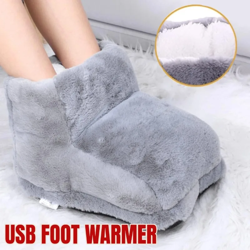 

USB Electric Heater Foot Warmer Heater Constant Temperature Heating Pad Couple Warm Foot Cover Winter Feet Warmer