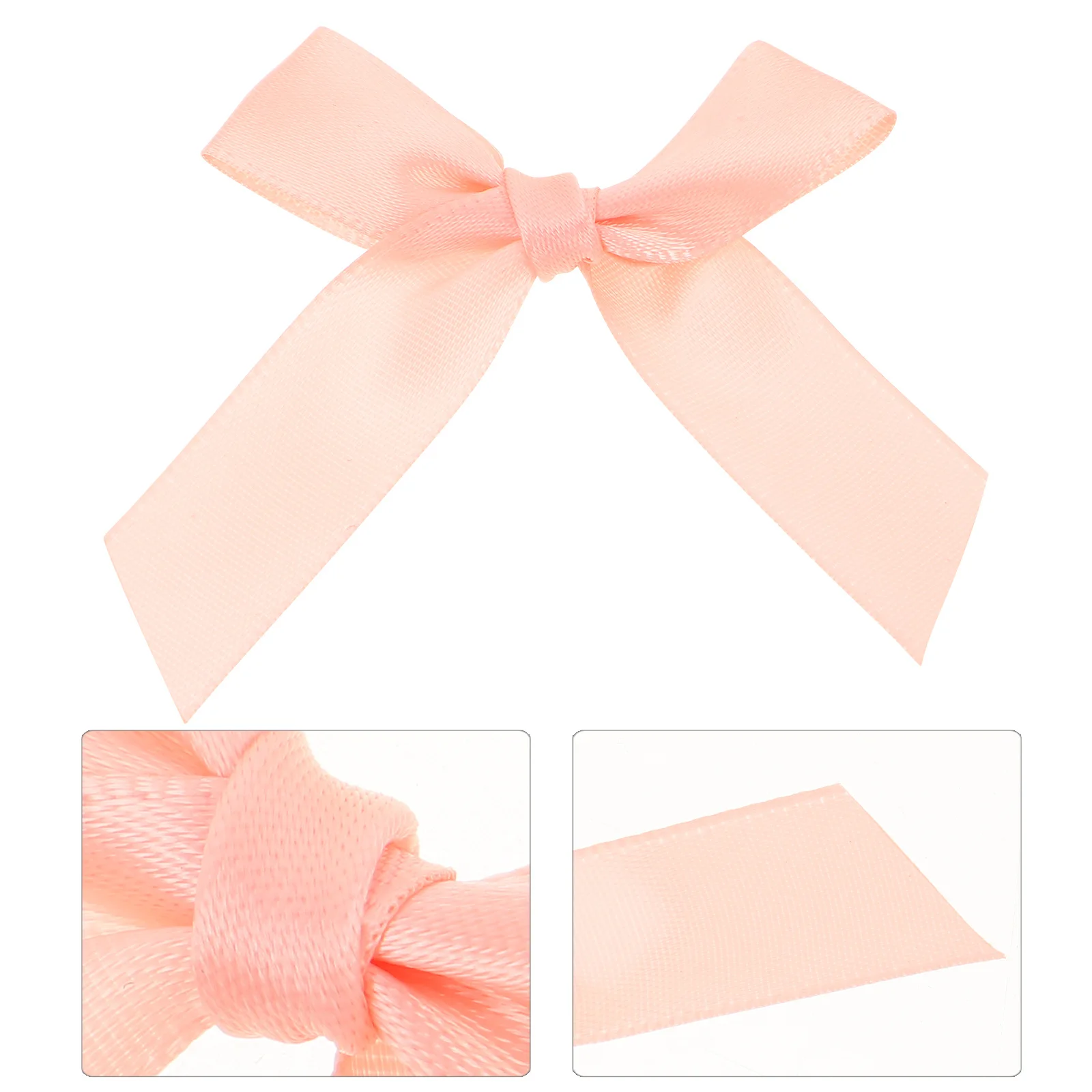 

150Pcs Present Box Bow Ribbon Bows Pink Chinlon Miniature Bows for Wedding Shower Party Gift Wrapping Craft Present Ribbon Bow