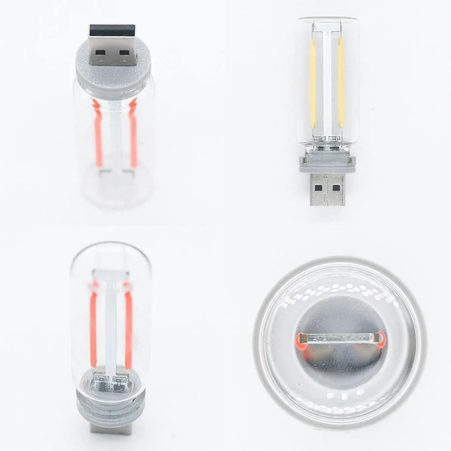 USB-Nachtlicht mit Touch-Adapter und 5V-Stecker, LED-Filamentlampe, tragbares Plug-and-Play-Dekorationslicht für Auto und Schlafzimmer – Detail 3