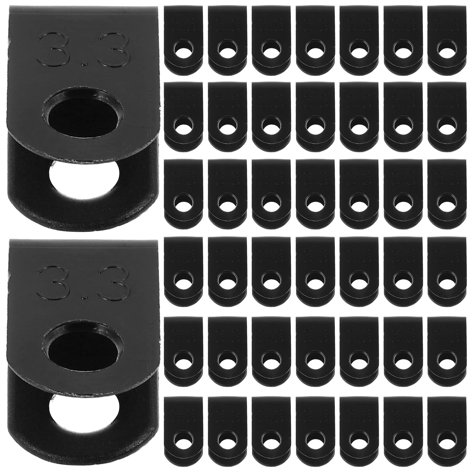 

1000pcs Cable Clamps Fastener Plastic Wire Clips Fixing Clamp Automotive Brake Line Tube Wall Mounting U Bracket Kit