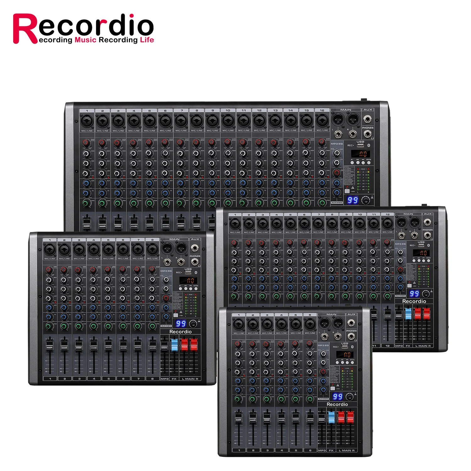 GAX-QQ6 Professional Mixing Console Performance 99DSP USB Audio Mixer