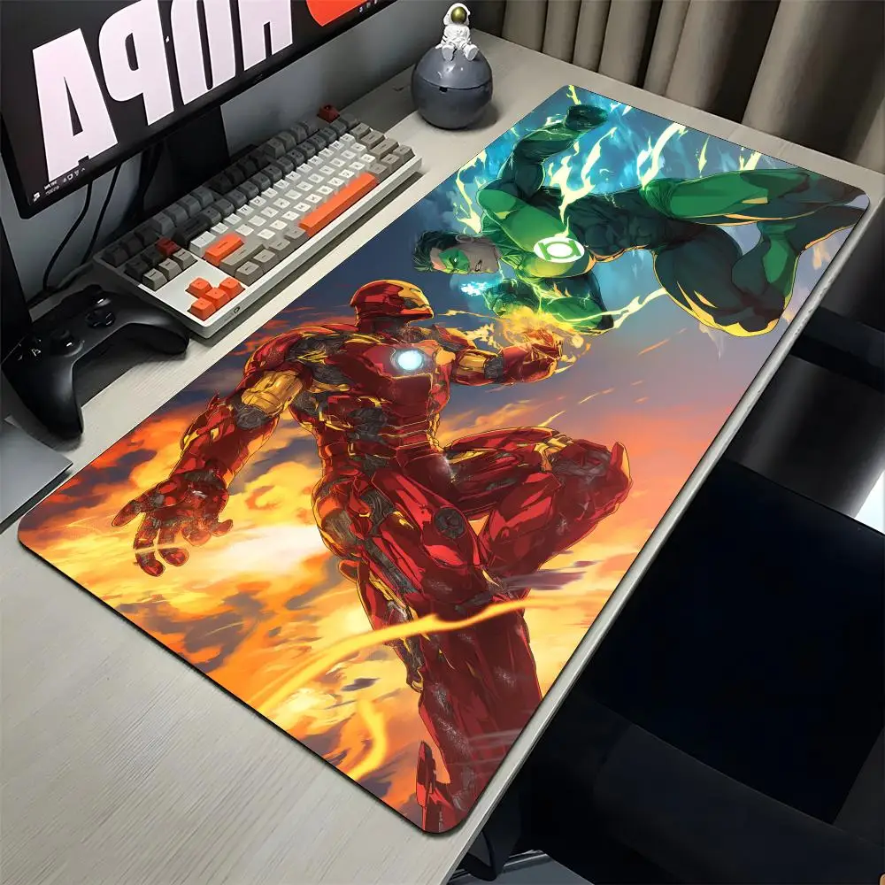 MINISO-Anime Characters Iron Man Mouse Pad Gaming Mousepad Abstract Large 900x400x5mm PC Desk