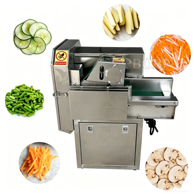

PBOBP Multifunctional Vegetable Cutting Machine Commercial Potato Cucumber Carrot Slicer Electric Potato Shredder