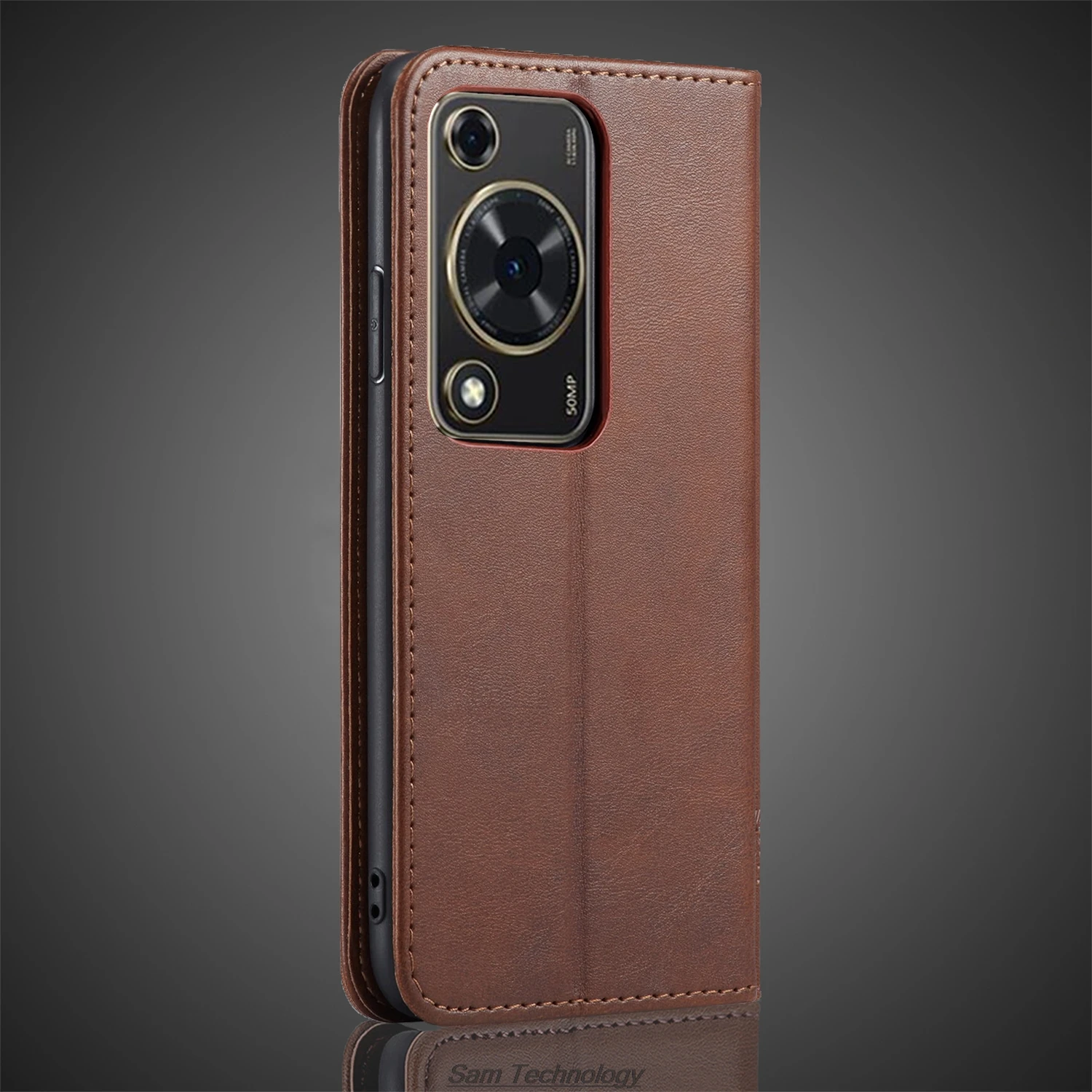 Magnetic attraction Leather Case for Huawei Nova Y72s / Nova Y63 Holster Flip Cover Case Wallet Phone Bags Capa Fundas Coque view 4