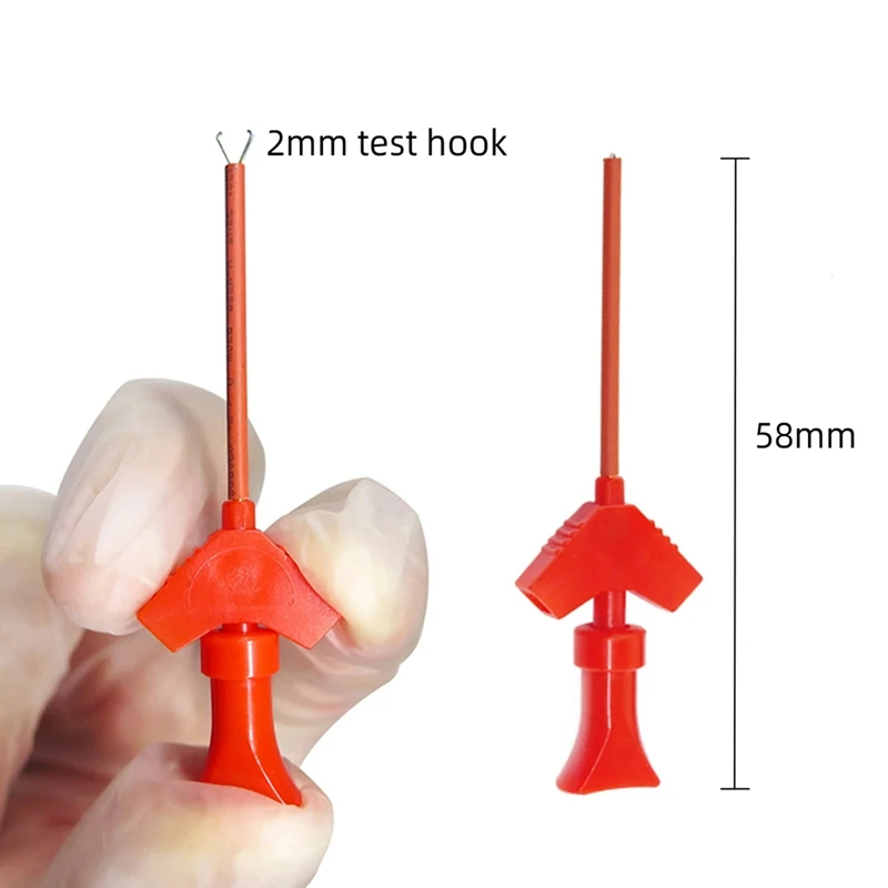 P5003 10 шт. SMD IC тестовый крюк зажим мини-захваты для перемычки провода DIY макетная плата Осциллограф Логический анализатор