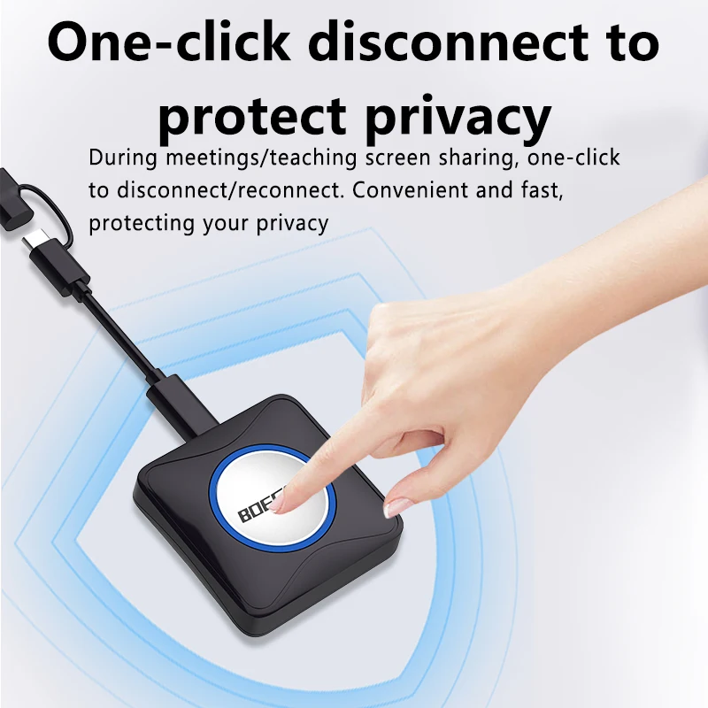 

Беспроводная презентационная система 4K BYOD и BYOM 9 передатчиков на 1 приемник для интеллектуальных классных и видеоконференций