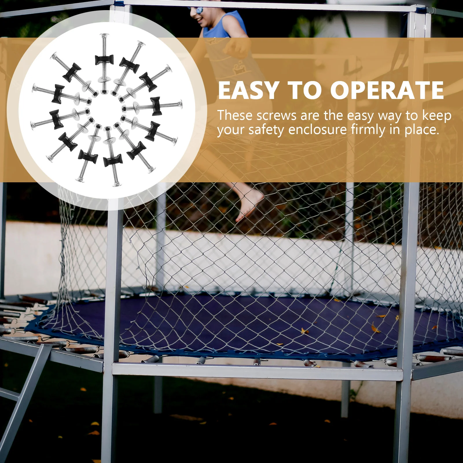 

12 Pcs Trampoline Holder Replacement Parts Fixing Screws Toy Accessory Repair Kit Anti Falling Accessories Child for