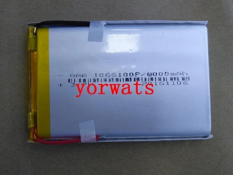 New Hot A Rechargeable Li-ion Cell Bao 3.7V polymer lithium battery 1066100 10000mah battery charging treasure