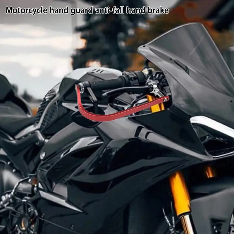 Motorcycle Handlebar Brake Guard 2PCS Motorcycle Clutch Brake Handlebar Protector Aluminum Alloy Hand Lever Guards For Falling