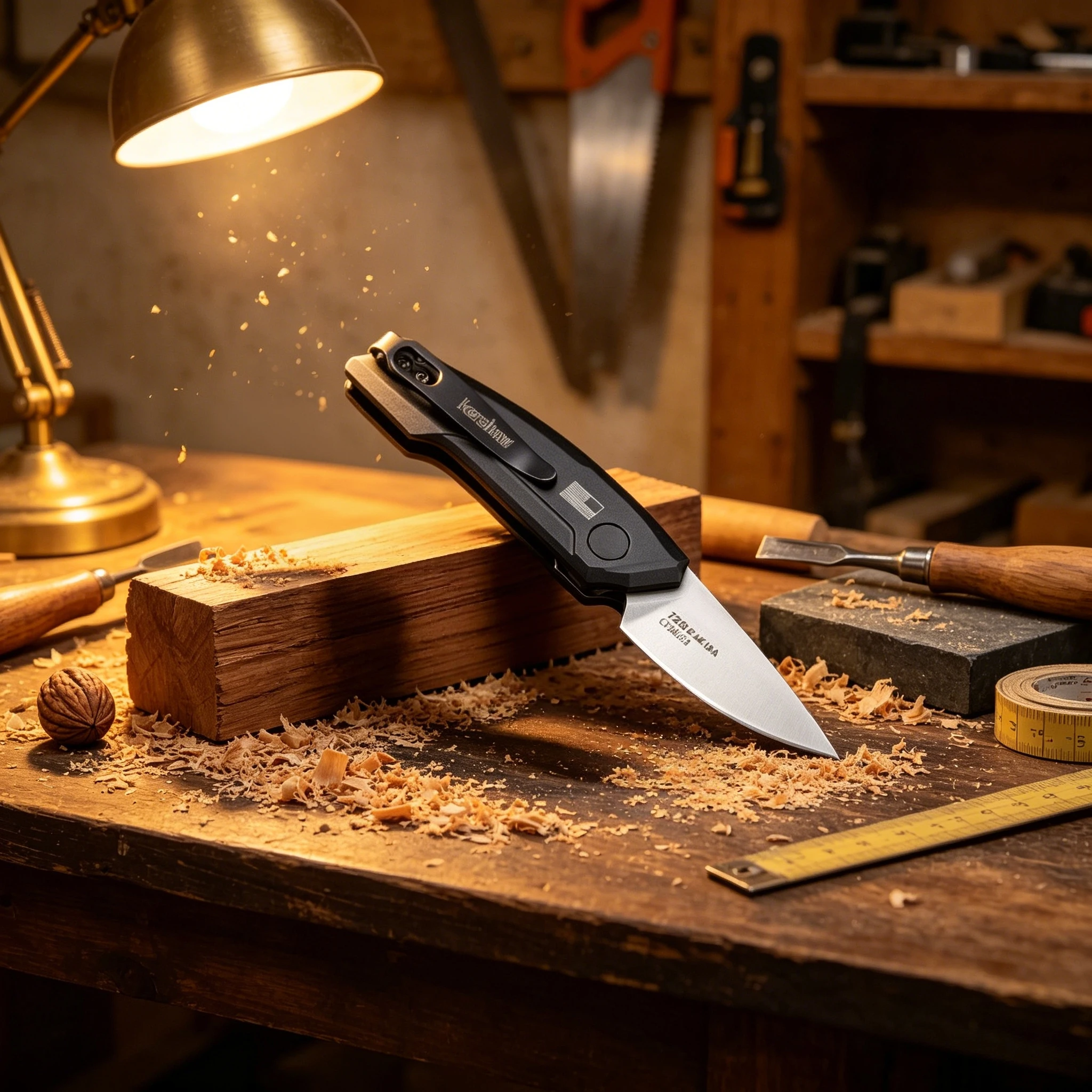 K7250-EDC Multi-functional Mini Folding Knife, CPM154 steel, aluminum handle, convenient pocket knife