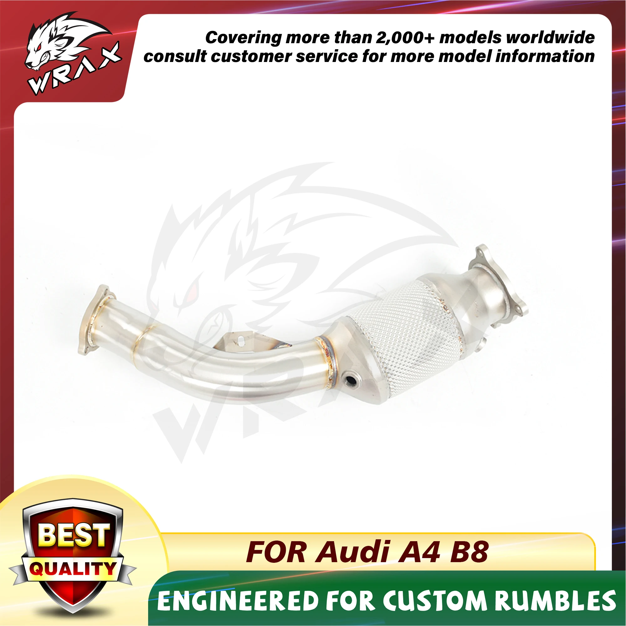 

WRAX Exhaust Heat Shield Downpipe For Audi A4 B8 stainless steels car accessories