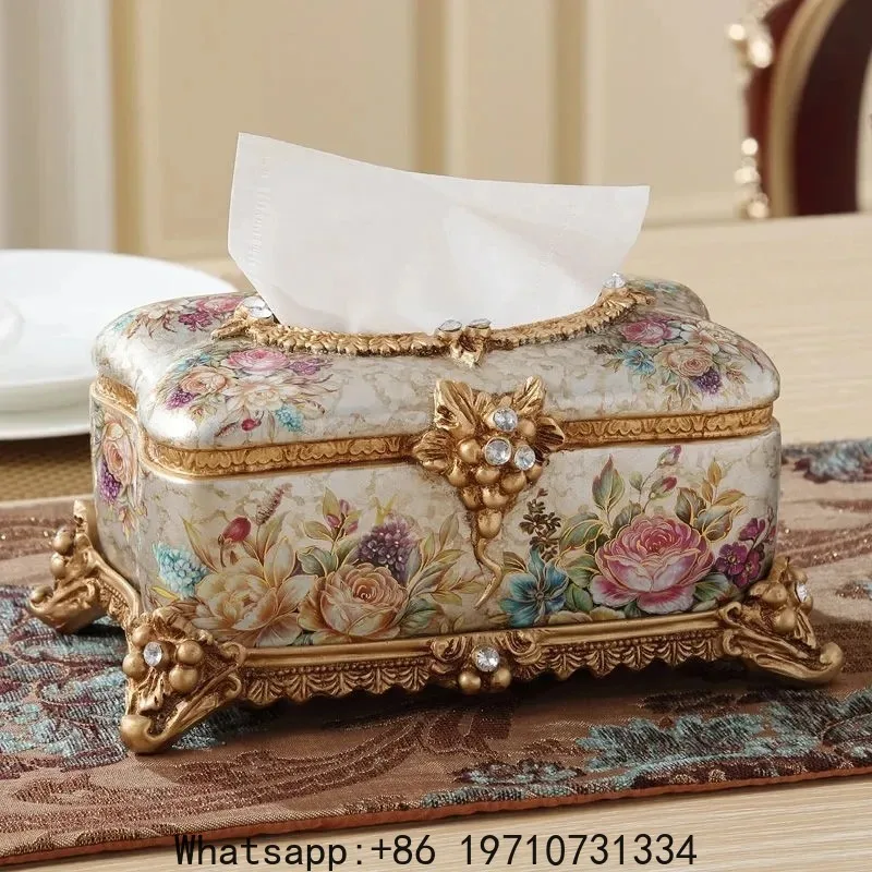 

Luxury Tissue Box Fashion Elegant Household Living Room Desktop Towel Napkin Tissue Holder