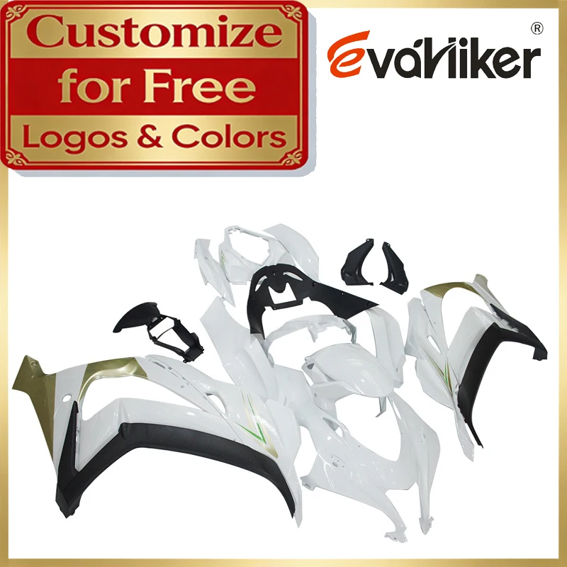 

ABS Fairing Kit For ZX10R 2016 2017 2018 2019 2020 white Injection Molded Motorcycle Fairing Customizable Colors And Graphics