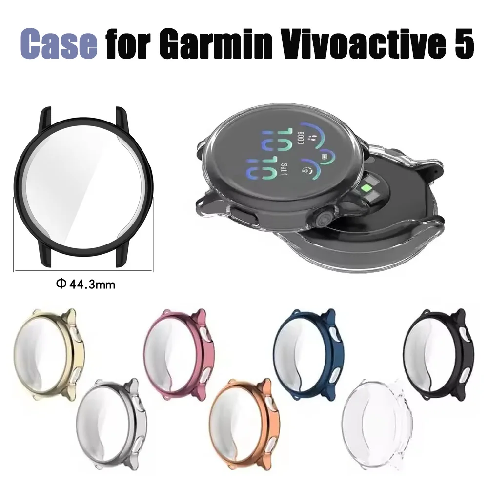 Smart Watch Strap Cover TPU Case for Garmin Vivoactive 5 Resistant Protective Bumper Vivoactive5  Shell Accessories