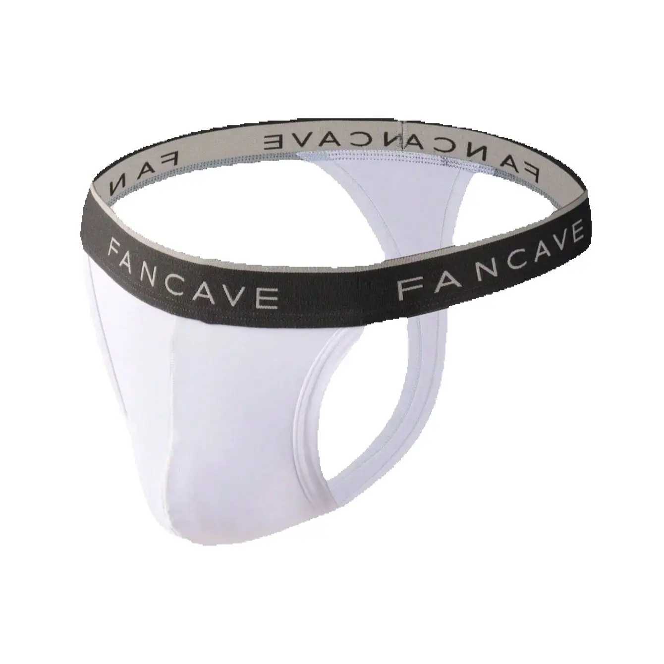 

2PCS Solid color letter casual sports knitted fabric men's mid waist breathable quick drying thong Ice silk lightweight