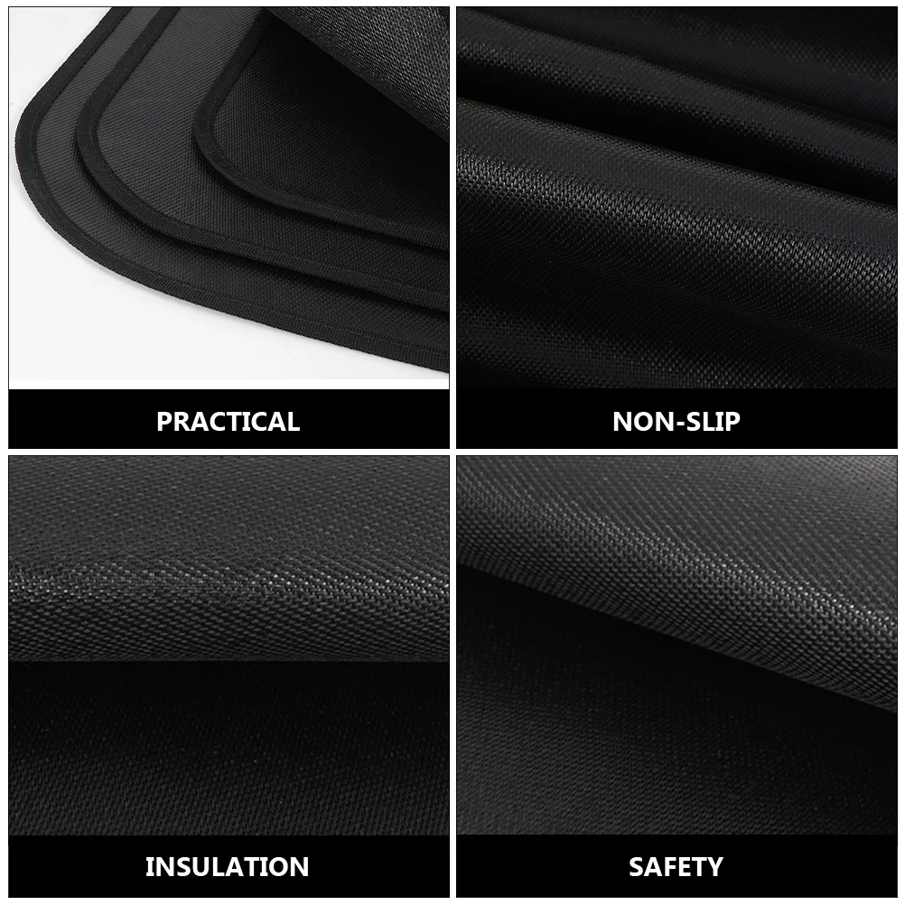 

Silicone Coated Glass Fiber Mat BBQ Retardant Blanket Insulation Pad Heat Resistance Cloth Non Slip Easy Clean Portable Camping
