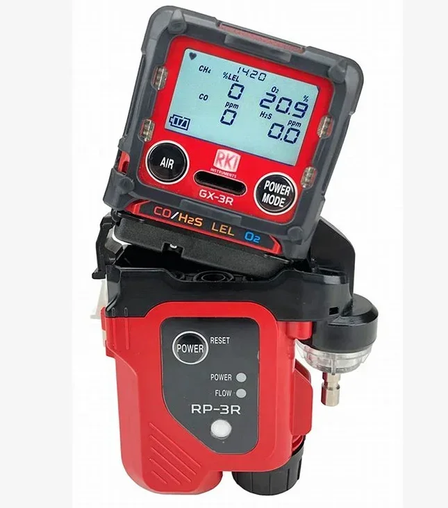 كاشف الغاز الشخصي Riken Keiki GX-3R، شاشة غاز ذات مساحة محدودة 4