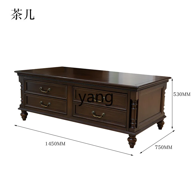 

lmm American Retro Living Room Small Apartment Pure Solid Wood French TV Cabinet Villa Home Use