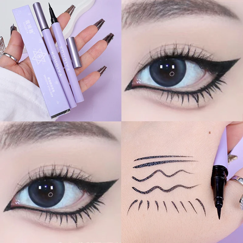 Ultra-thin Matte Eyeliner Lying Silkworm Pen Waterproof Lasting Silky Quick Drying Liquid Eye Liner Pencil Eyes Makeup Cosmetics