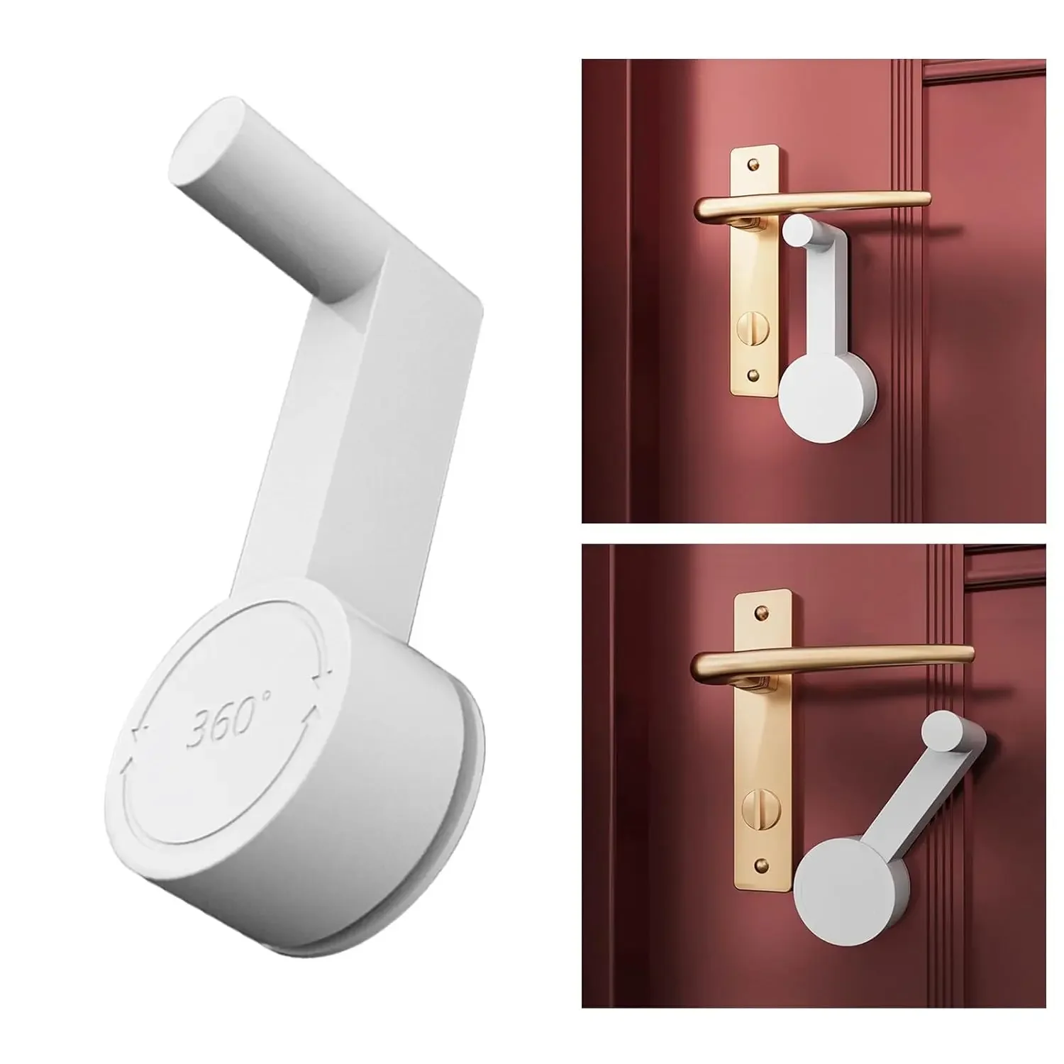 Замок для дверной ручки с защитой от детей, простой в установке, замок с защитой от открытия, замок для дверной ручки для комнаты для домашних животных, устройство для защиты детей