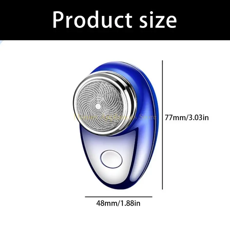 D0AB حجم الجيب الكهربائية الرجال ماكينة حلاقة الرطب والجاف المتقلب ماكينة حلاقة المحمولة انفصال قابل للغسل رئيس اللحية شفرات #6