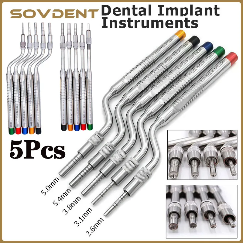 Dental Maxillary Sinus Elevator Tool Dental Implant Osteotome Instrument Concave Tips Sinus Lifting Device Implant bone Extruder