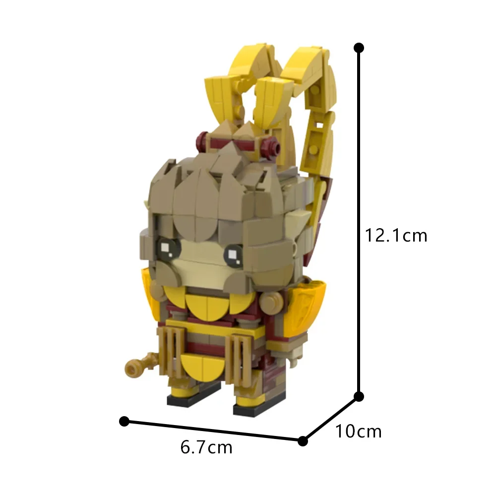 Gobricks moc mito preto wukongs modelo brickheadz blocos de construção clássico jogo quente personagens tijolos brinquedo para crianças presente