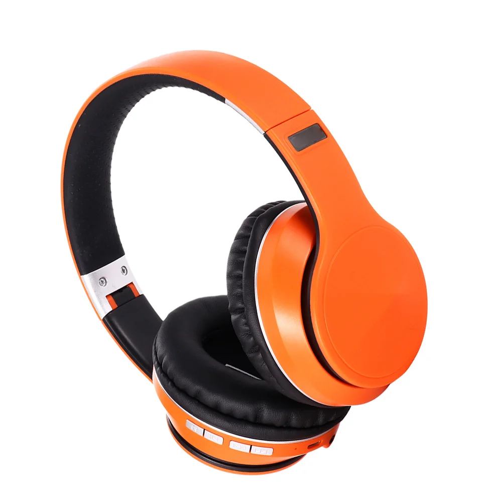 

Wireless Headset Over Ear Foldable Stereo Headphone Dual Device Connection Comfortable Adjustable For Office Gaming Aux In Fm