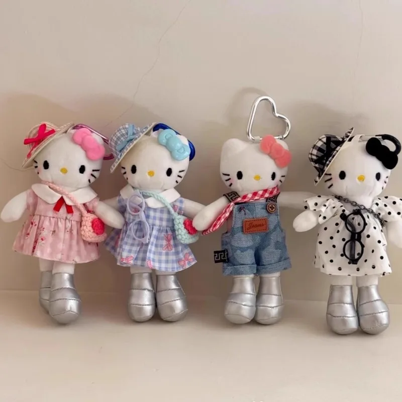 

Sanrio милые длинные ноги Hello Kitty плюшевая подвеска кукла игрушка креативная мультяшная сумка кулон плюшевый брелок подарок на день рождения для девочки