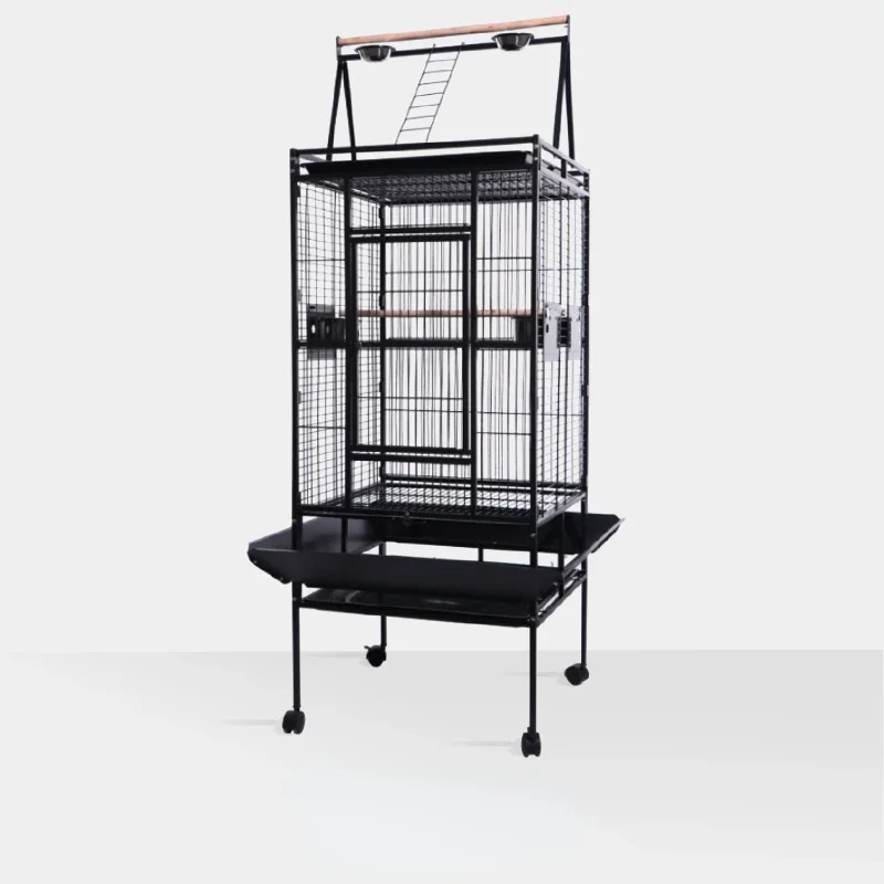 Medium and large parrot bird cage starling metal interactive landscape cage manufacturer encryption splashproof parrot