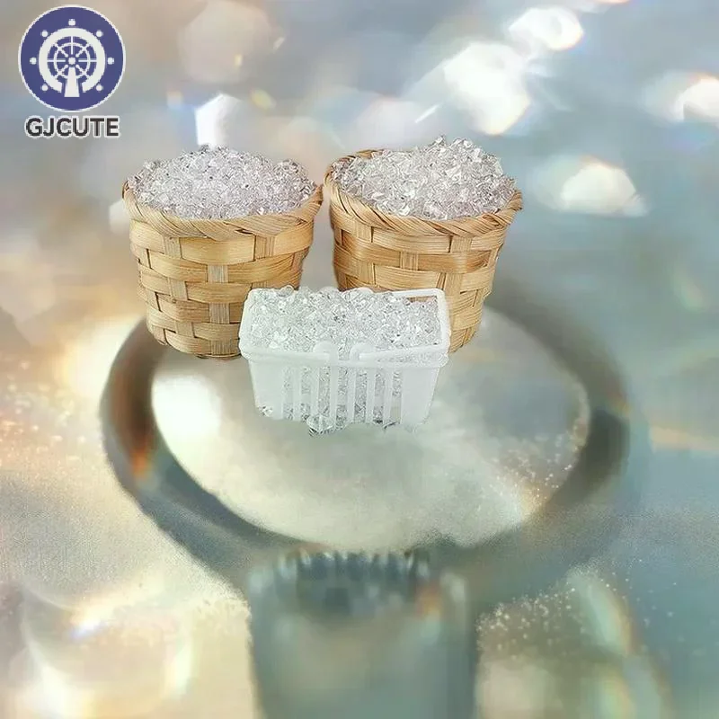 Harryhouse 1 Set Clear Miniature Ice Blocks Figurines for Dollhouse Décor