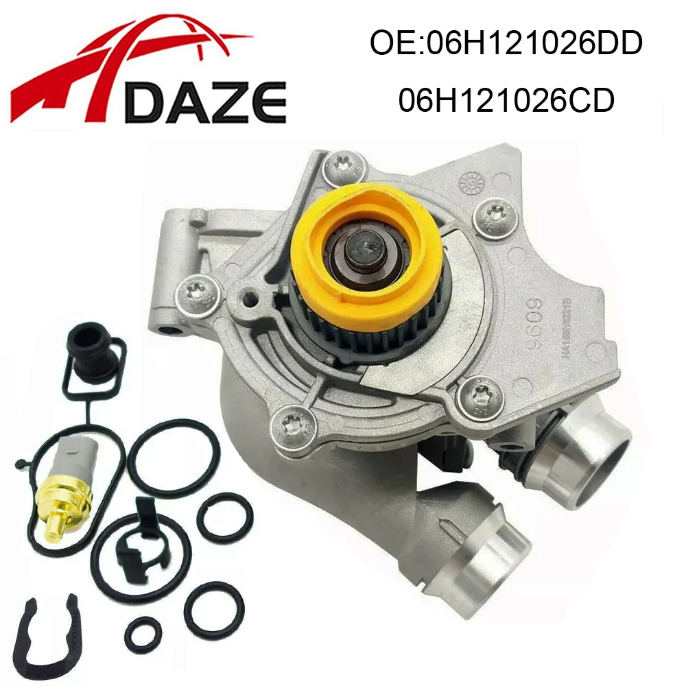 DAZE 06H121026DD 06H121026CD Aluminium Coolant Water Pump For Audi A3 A4 B8 A5Q5 VW Golf Jetta Tiguan Passat 1.8T 2.0 TFSI EA888