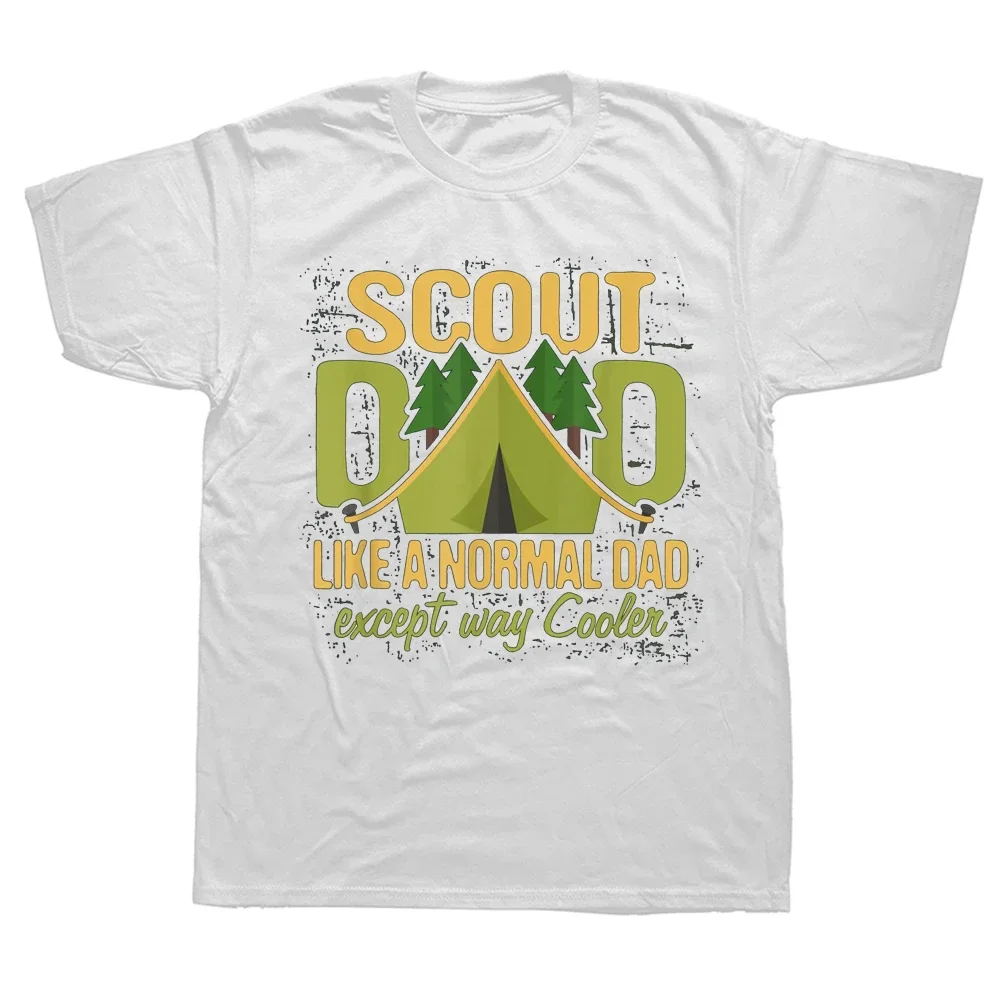 Scout Dad Cub Leader Boy Camping Scouting T Shirts Graphic Cotton Streetwear Short Sleeve Birthday Gifts Summer Style T-shirt