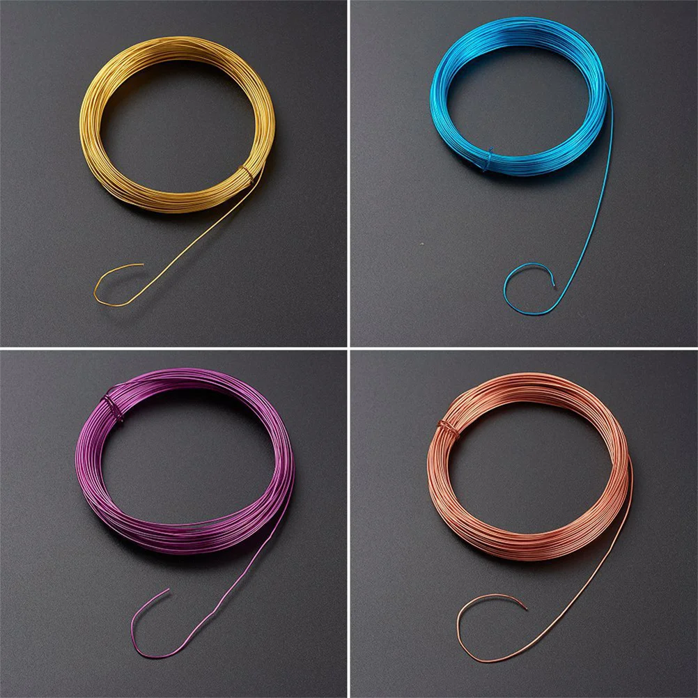 

1Set 10 Roll 0.8mm Color Aluminum Wire Electrophoresis Aluminium Line for Jewelry Making Beading Crafting DIY Accessories