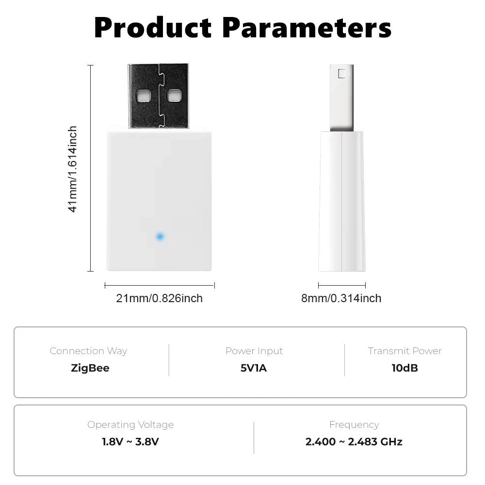 Tuya ZigBee USB Signal Repeater Signal Amplifier Extender for Smart Life ZigBee Gateway Smart Home Devices Assistant Automation