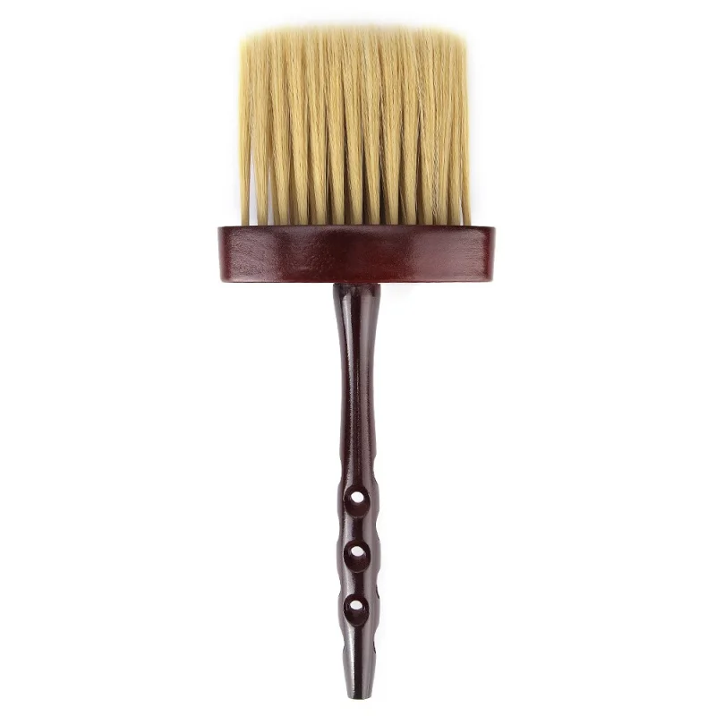 

1pc wood handle hair brush long shaving brush salon barber sweep clean tools