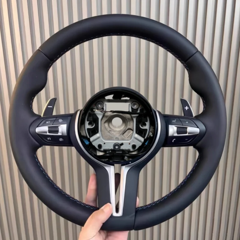 

Кожаный руль BMW — подходит для серии F10 F15 F20 F30 F23 F32 F35 F82 F18 M3 M4 M5 E87 E90 E92 | Старый к новому обновлению